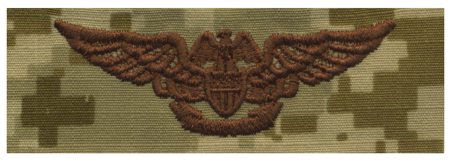 Vanguard NAVY EMBROIDERED BADGE PRO AVIATION MAINTENANCE OFFICER DESERT DIGITAL