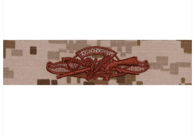 Vanguard NAVY EMBROIDERED BADGE EXPEDITIONARY WARFARE SUPPLY DESERT DIGITAL