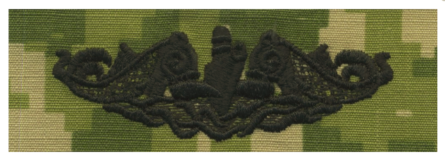 Vanguard NAVY EMBROIDERED BADGE: SUBMARINE - WOODLAND DIGITAL