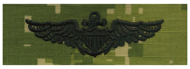 Vanguard NAVY EMBROIDERED BADGE: AVIATOR - WOODLAND DIGITAL