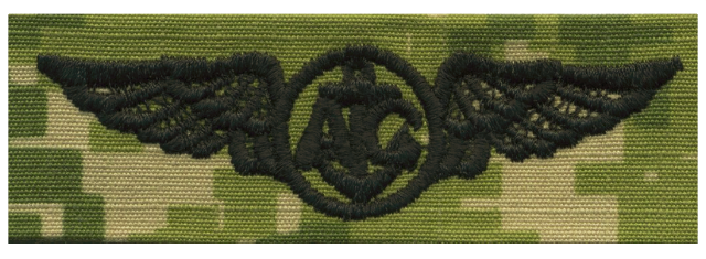 Vanguard NAVY EMBROIDERED BADGE: AIRCREW - WOODLAND DIGITAL