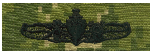 Vanguard NAVY EMBROIDERED BADGE: SPECIAL OPERATIONS OFFICER - WOODLAND DIGITAL