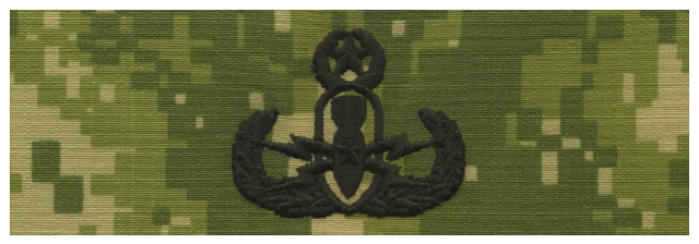 Vanguard NAVY EMBROIDERED BADGE: MASTER E.O.D. - WOODLAND DIGITAL