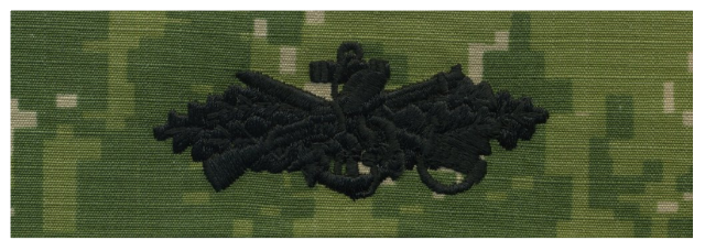 Vanguard NAVY EMBROIDERED BADGE SEABEE COMBAT WARFARE - WOODLAND DIGITAL