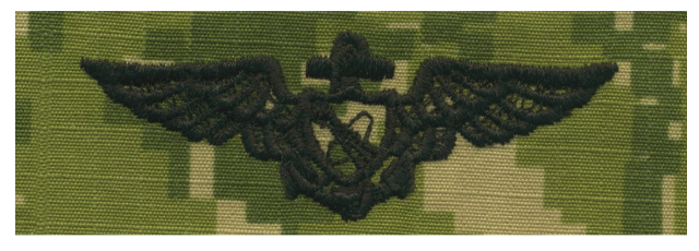 Vanguard NAVY EMBROIDERED BADGE: ASTRONAUT - WOODLAND DIGITAL