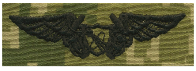 Vanguard NAVY EMBROIDERED BADGE: N.F.O. ASTRONAUT - WOODLAND DIGITAL