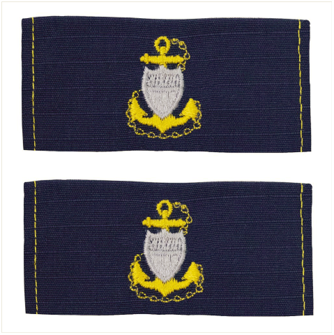 Vanguard COAST GUARD EMBROIDERED COLLAR DEVICE: E7 CPO - RIPSTOP FABRIC