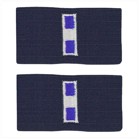 Vanguard COAST GUARD EMBROIDERED COLLAR DEVICE: WARRANT OFFICER 3 RIPSTOP FABRIC