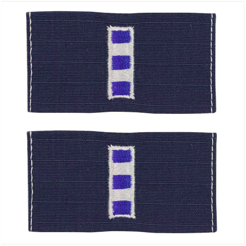 Vanguard COAST GUARD EMBROIDERED COLLAR DEVICE: WARRANT OFFICER 4 RIPSTOP FABRIC