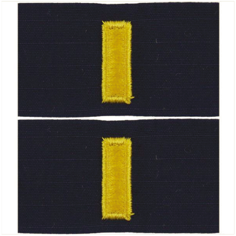 Vanguard COAST GUARD EMBROIDERED COLLAR DEVICE: ENSIGN - RIPSTOP FABRIC