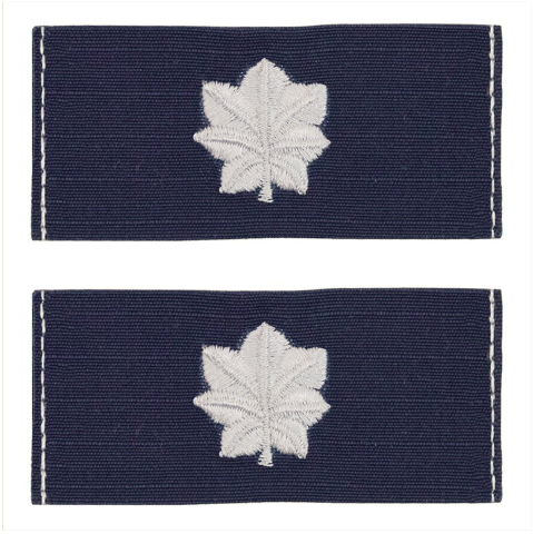 Vanguard COAST GUARD EMBROIDERED COLLAR DEVICE: COMMANDER - RIPSTOP FABRIC
