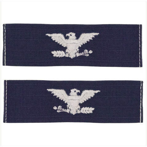 Vanguard COAST GUARD EMBROIDERED COLLAR DEVICE: CAPTAIN - RIPSTOP FABRIC