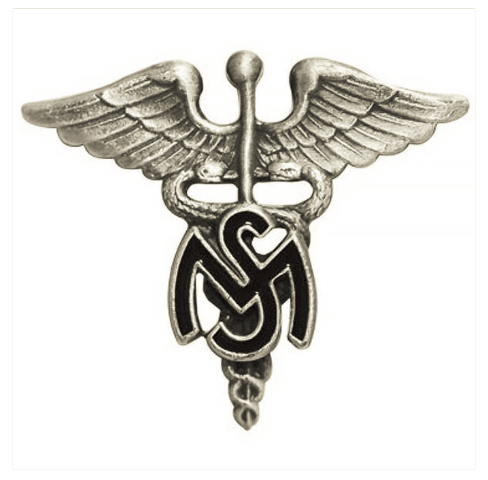 Vanguard ARMY OFFICER BRANCH OF SERVICE COLLAR DEVICE: MEDICAL SERVICE