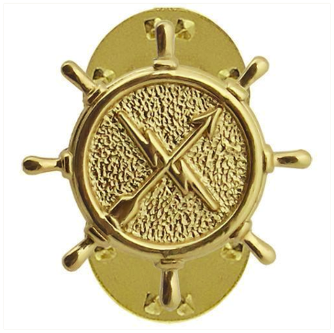Vanguard NAVY COLLAR DEVICE: OPERATIONS TECHNICIAN - GOLD