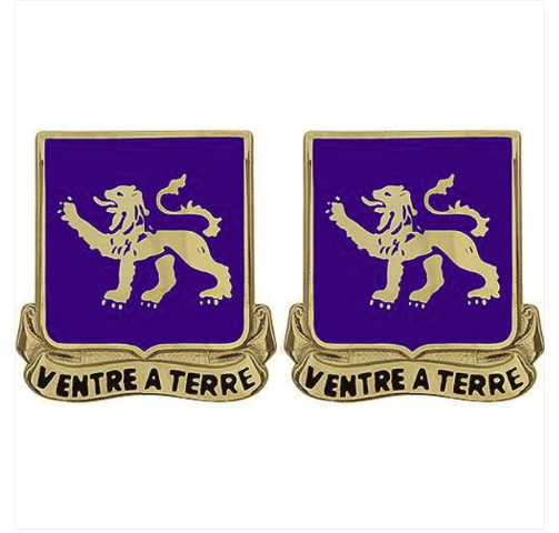 Vanguard ARMY CREST: 68TH ARMOR REGIMENT - VENTRE A TERRE