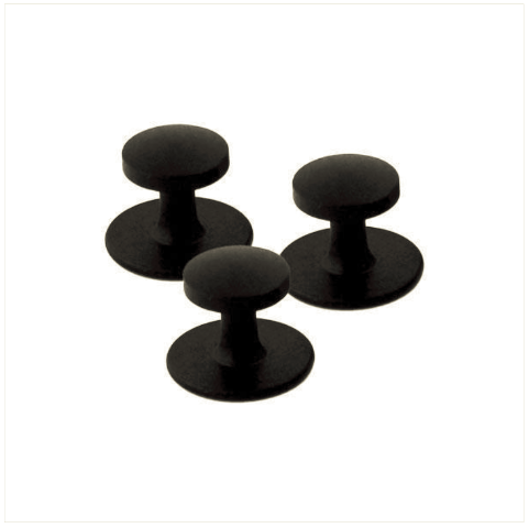 Vanguard NAVY SHIRT STUDS: BLACK - SET OF 3