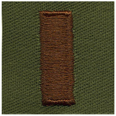 Vanguard AIR FORCE EMBROIDERED RANK: SECOND LIEUTENANT - SUBDUED FATIGUE
