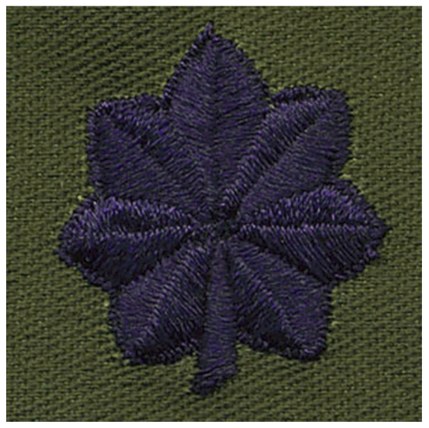 Vanguard AIR FORCE EMBROIDERED RANK: LIEUTENANT COLONEL - SUBDUED FATIGUE