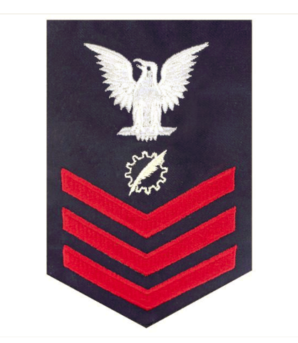 Vanguard COAST GUARD E6 RATING BADGE: DATA PROCESSING TECHNICIAN - BLUE
