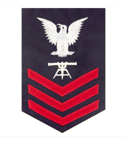 Vanguard COAST GUARD E6 RATING BADGE: FIRE CONTROL TECHNICIAN - BLUE