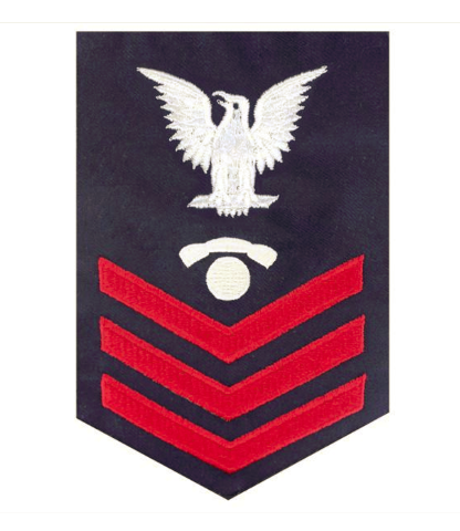 Vanguard COAST GUARD E6 RATING BADGE: INFORMATION SPECIALIST - BLUE