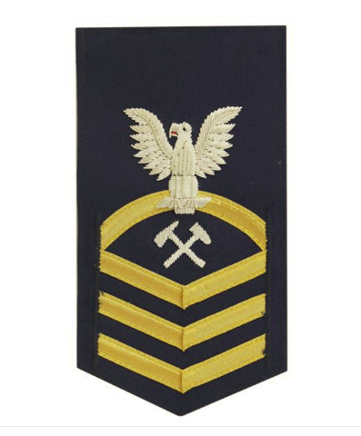 Vanguard COAST GUARD E7 RATING BADGE: DAMAGE CONTROL - BLUE