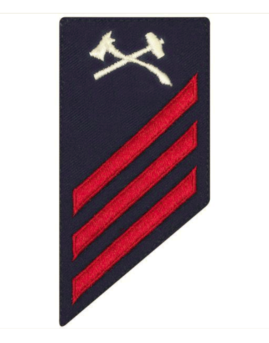 Vanguard COAST GUARD E3 RATING BADGE: DAMAGE CONTROL - BLUE