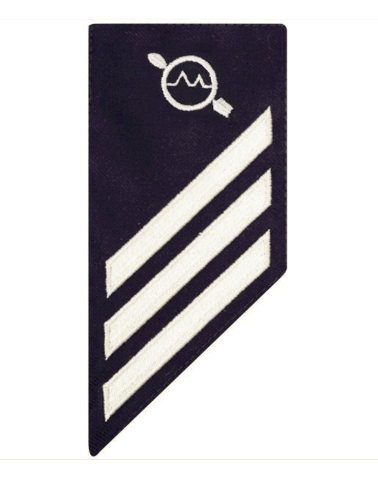 Vanguard COAST GUARD E3 RATING BADGE: OPERATIONS SPECIALIST RADAR BLUE