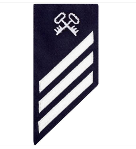 Vanguard COAST GUARD E3 RATING BADGE: STOREKEEPER - BLUE