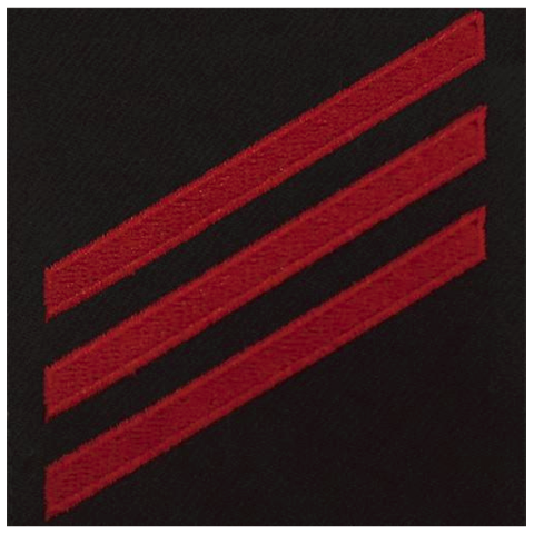 Vanguard NAVY E3 RATING BADGE FIREMAN - RED CHEVRONS ON BLUE SERGE
