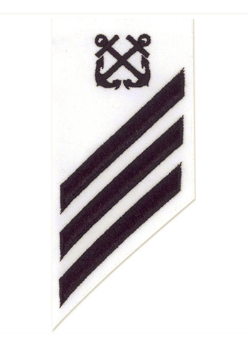 Vanguard NAVY E-3 COMBO RATE: BOATSWAIN'S MATE ON WHITE DRESS UNIFORM