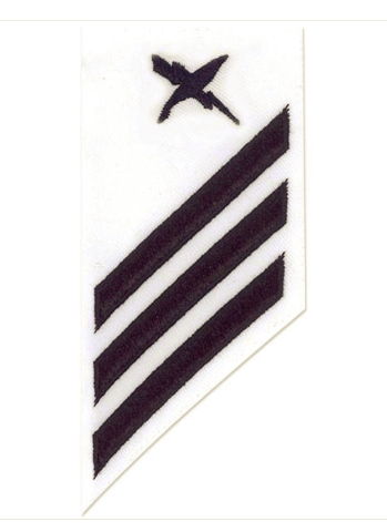 Vanguard NAVY E-3 COMBO RATE: CRYPTOLOGIC TECHNICIAN ON WHITE DRESS UNIFORM