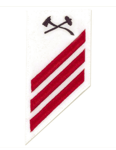Vanguard NAVY E-3 COMBO RATE: DAMAGE CONTROLMAN ON WHITE DRESS UNIFORM