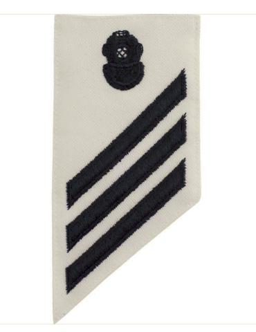 Vanguard NAVY E-3 COMBO RATE: NAVY DIVER ON WHITE DRESS UNIFORM