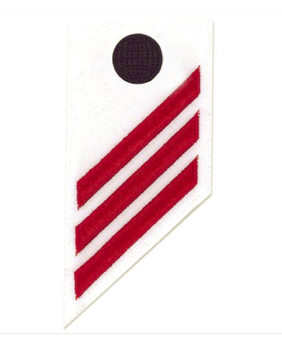 Vanguard NAVY E-3 COMBO RATE: ELECTRICIAN'S MATE ON WHITE DRESS UNIFORM
