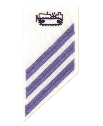 Vanguard NAVY E-3 COMBO RATE: EQUIPMENT OPERATOR ON WHITE DRESS UNIFORM