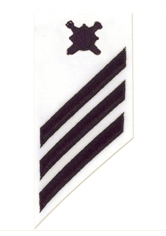 Vanguard NAVY E-3 COMBO RATE: EXPLOSIVE ORDNANCE DISPOSAL ON WHITE DRESS UNIFORM