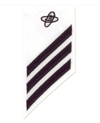 Vanguard NAVY E-3 COMBO RATE: ELECTRONICS TECHNICIAN ON WHITE DRESS UNIFORM