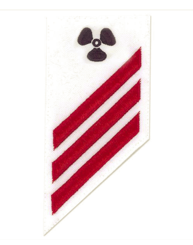 Vanguard NAVY E-3 COMBO RATE: MM MACHINISTS MATE ON WHITE DRESS UNIFORM