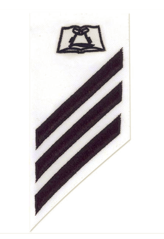Vanguard NAVY E-3 COMBO RATE: CULINARY SPECIALIST ON WHITE DRESS UNIFORM