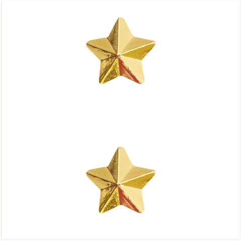 Vanguard RIBBON ATTACHMENTS: STAR - 5/16 INCH GOLD