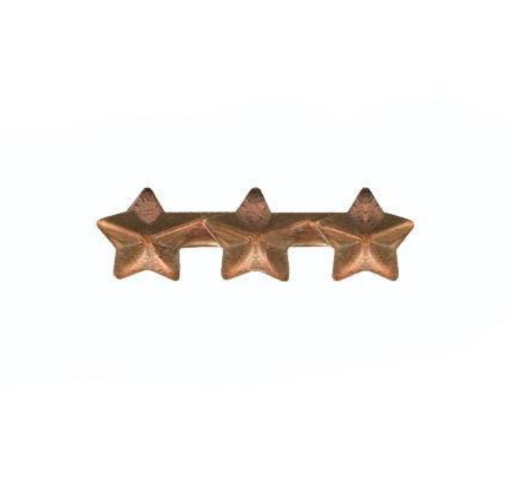 Vanguard RIBBON ATTACHMENTS: THREE BRONZE STARS MOUNTED ON A BAR - BRONZE