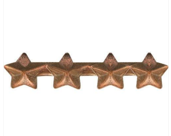 Vanguard RIBBON ATTACHMENTS FOUR STARS MOUNTED ON A BAR - BRONZE