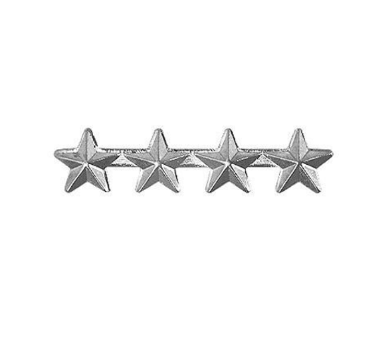Vanguard RIBBON ATTACHMENT FOUR SILVER STARS MOUNTED ON A BAR