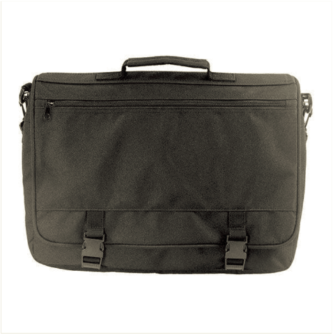 Vanguard FLAPOVER ATTACHE CASE - BLACK POLYESTER WITH HANG TAG