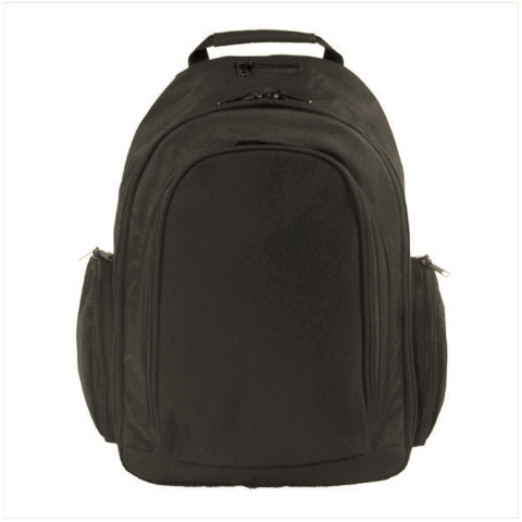 Vanguard BACKPACK: BLACK POLYESTER WITH HANG TAG