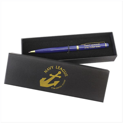 Vanguard NAVY LEAGUE BALL POINT PEN WITH GIFT BOX