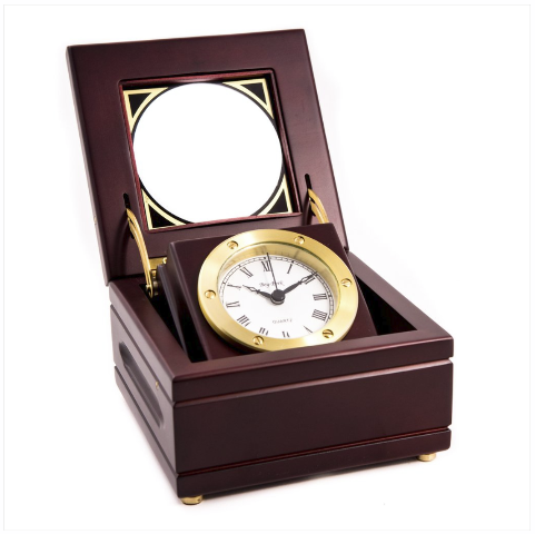 Vanguard EXECUTIVE GIMBALED BOX CLOCK