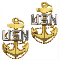 Vanguard NAVY COLLAR DEVICE: E7 CHIEF PETTY OFFICER - PIN BACK