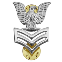 Vanguard NAVY COLLAR DEVICE E6:  Mirror Finish Silver (Each)